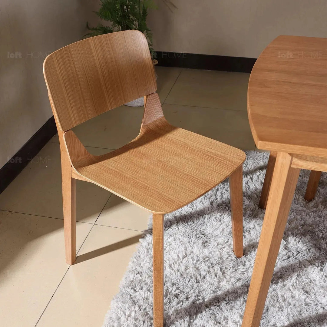 Scandinavian Wood Dining Chair 2pcs Set KISMET