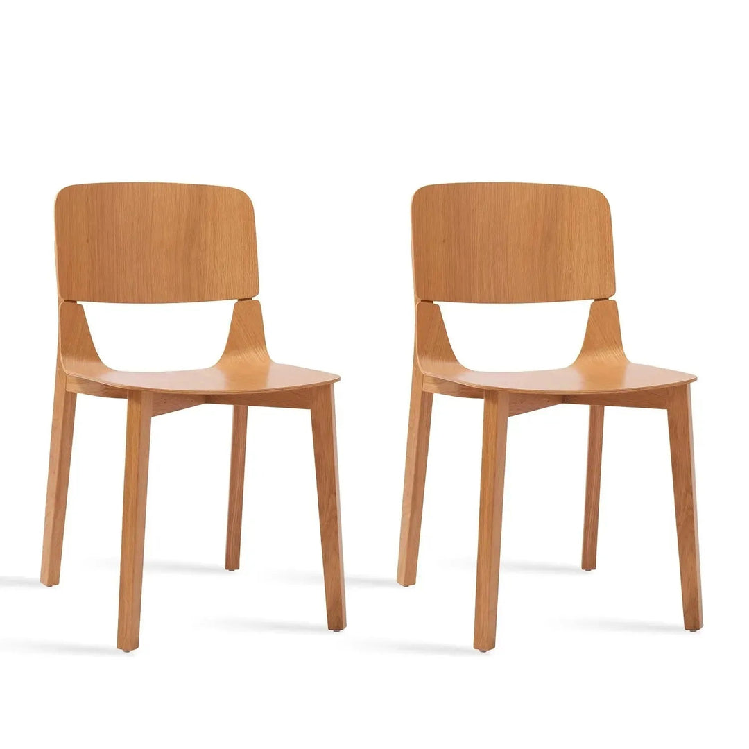 Scandinavian Wood Dining Chair 2pcs Set KISMET