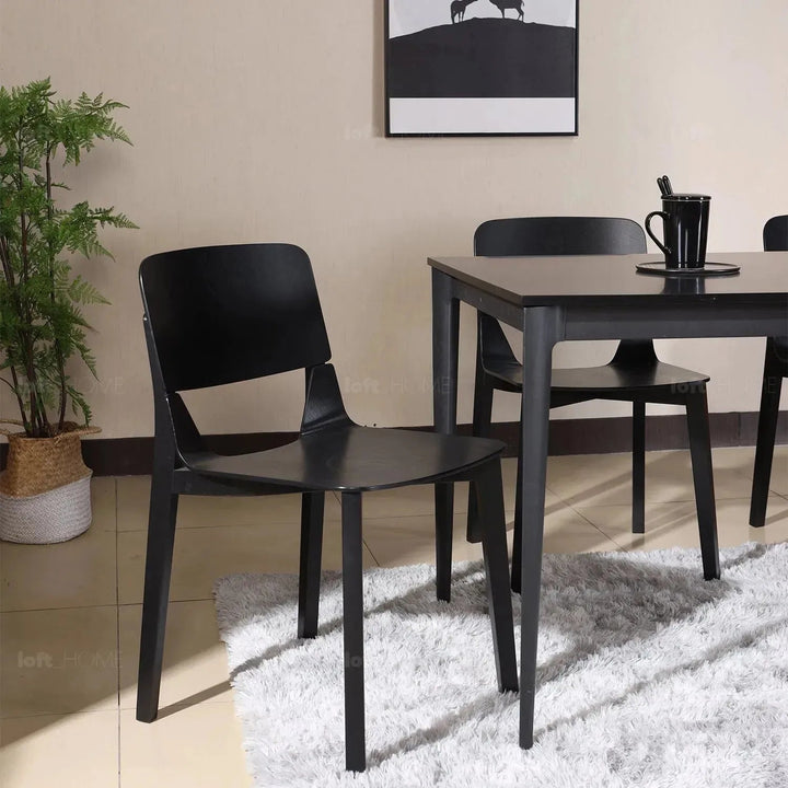 Scandinavian Wood Dining Chair 2pcs Set KISMET