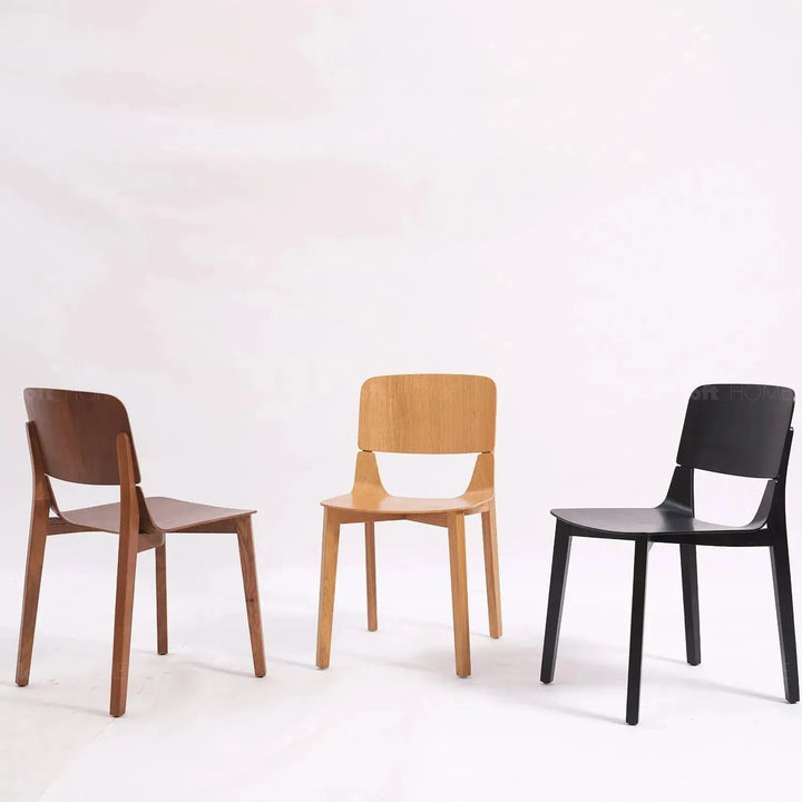 Scandinavian Wood Dining Chair 2pcs Set KISMET