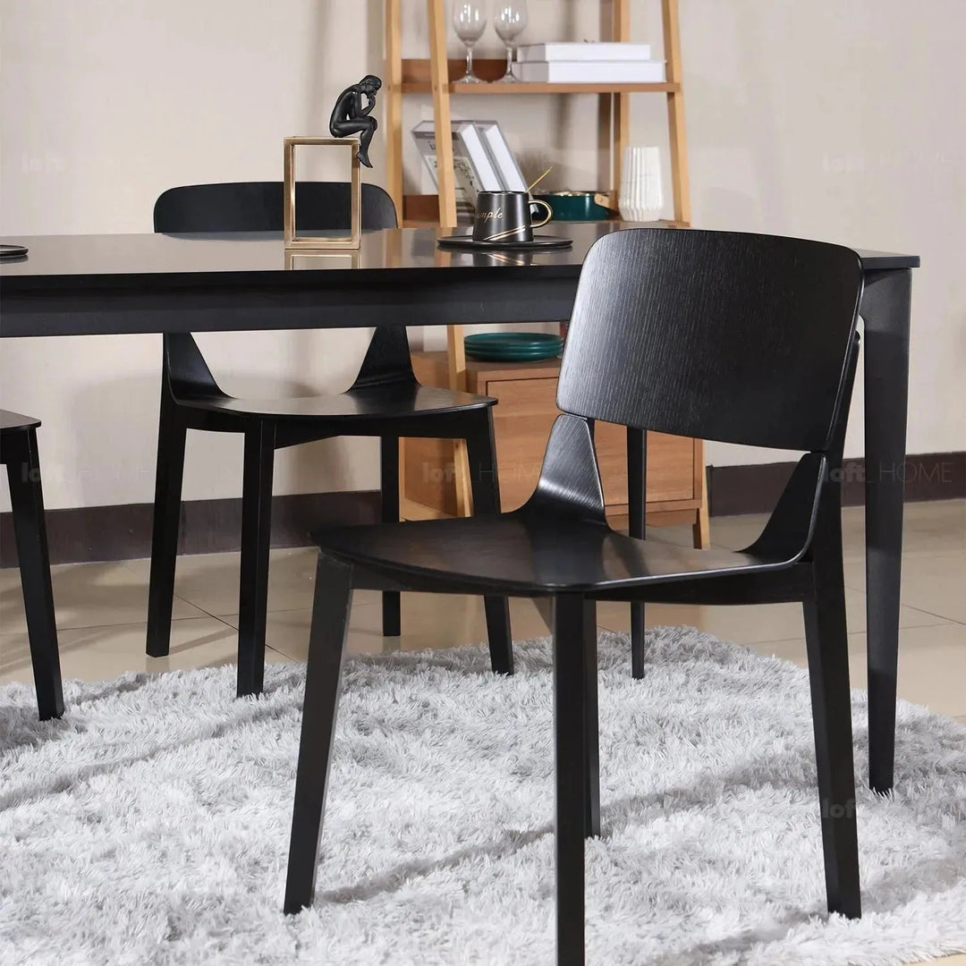 Scandinavian Wood Dining Chair 2pcs Set KISMET