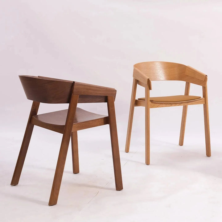 Scandinavian Wood Dining Chair 2pcs Set LOOM