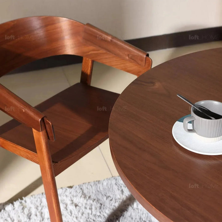 Scandinavian Wood Dining Chair 2pcs Set LOOM