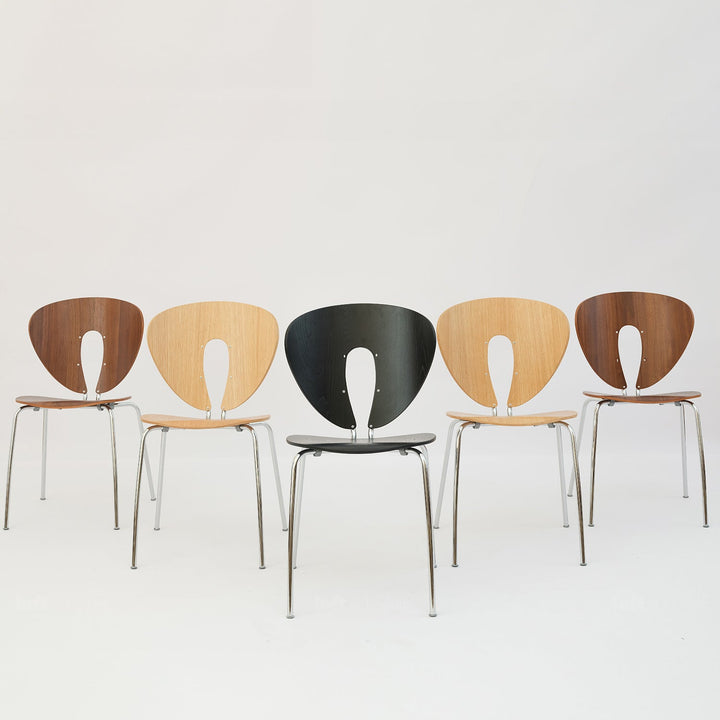 Contemporary Wood Dining Chair 2pcs Set ORBIT