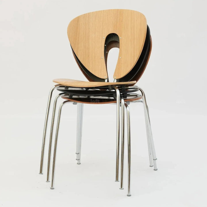 Contemporary Wood Dining Chair 2pcs Set ORBIT