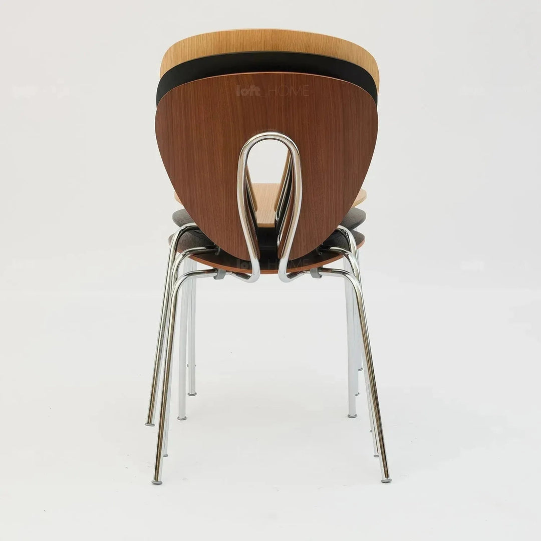 Contemporary Wood Dining Chair 2pcs Set ORBIT
