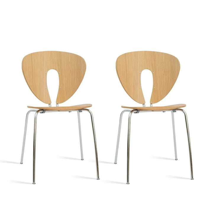 Contemporary Wood Dining Chair 2pcs Set ORBIT