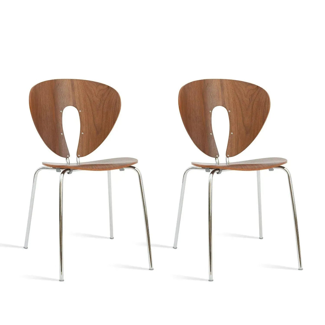 Contemporary Wood Dining Chair 2pcs Set ORBIT