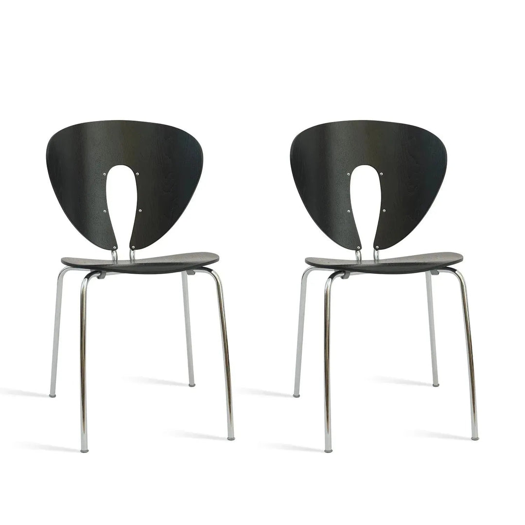 Contemporary Wood Dining Chair 2pcs Set ORBIT