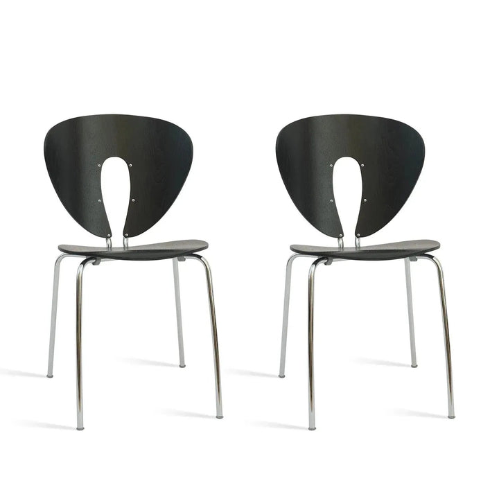 Contemporary Wood Dining Chair 2pcs Set ORBIT