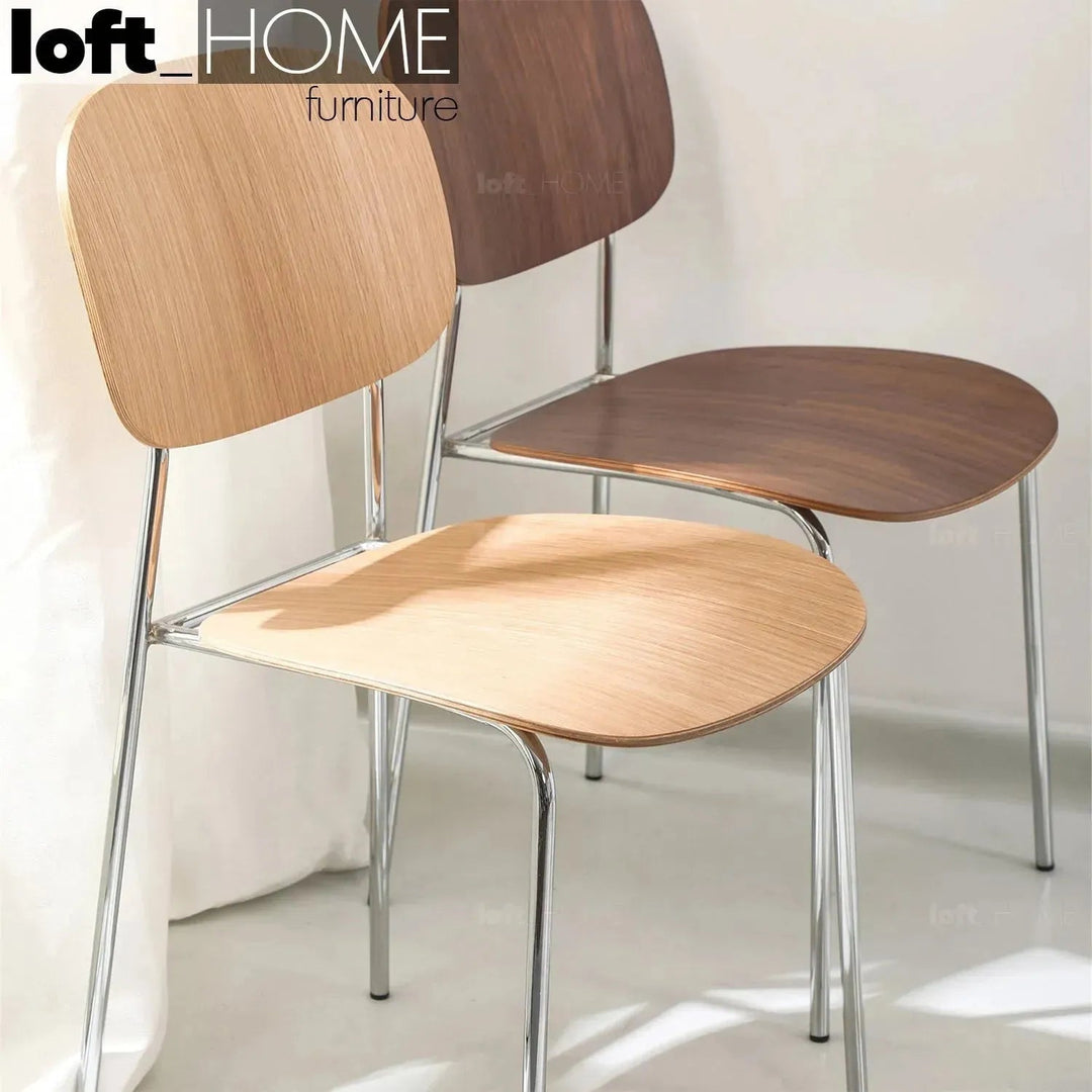 Industrial Wood Dining Chair CO