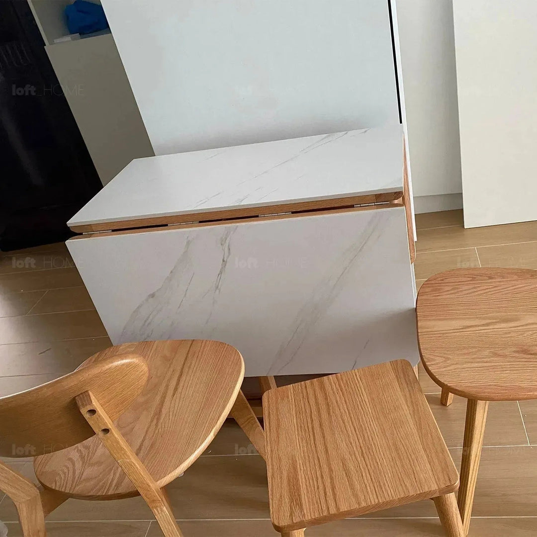 Scandinavian wood foldable extendable dining table hemu detail 10.