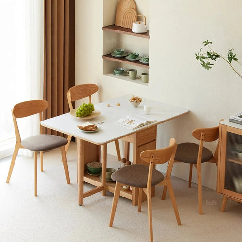 Scandinavian Wood Foldable Extendable Dining Table HEMU Good to Know Preview-1