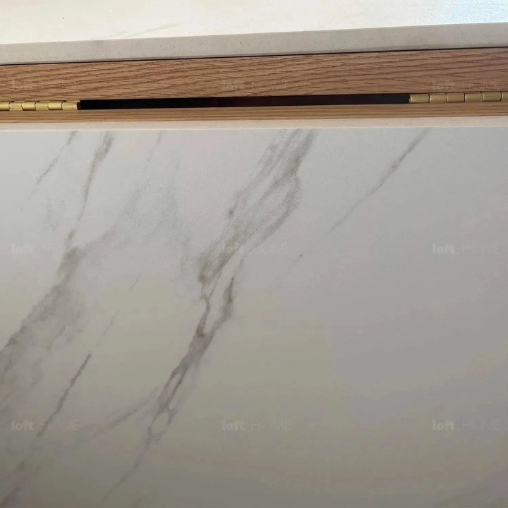 Scandinavian wood foldable extendable dining table hemu detail 9.