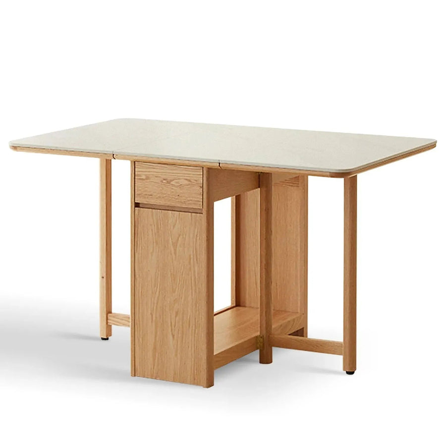 Scandinavian Wood Foldable Extendable Dining Table HEMU
