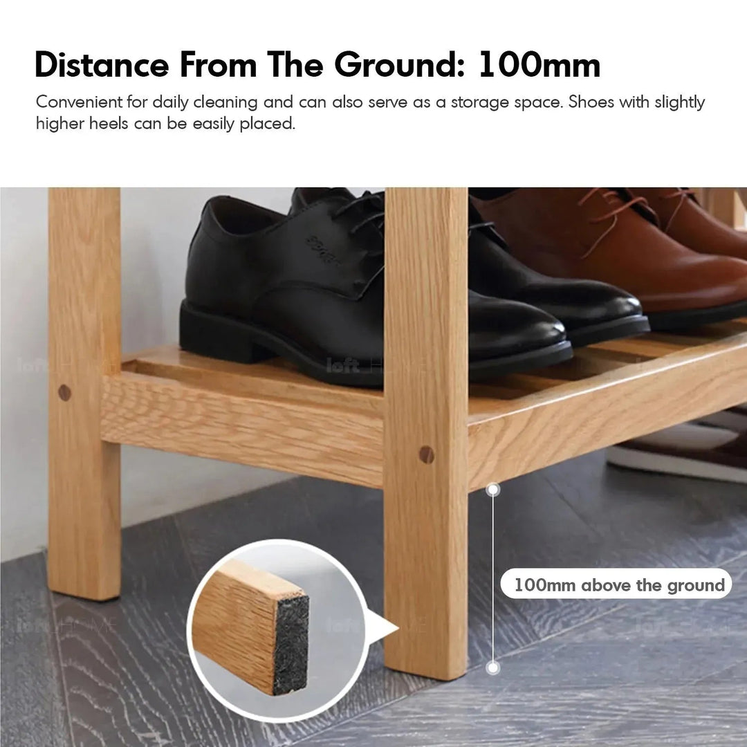 Scandinavian Wood Footstool NORWAY