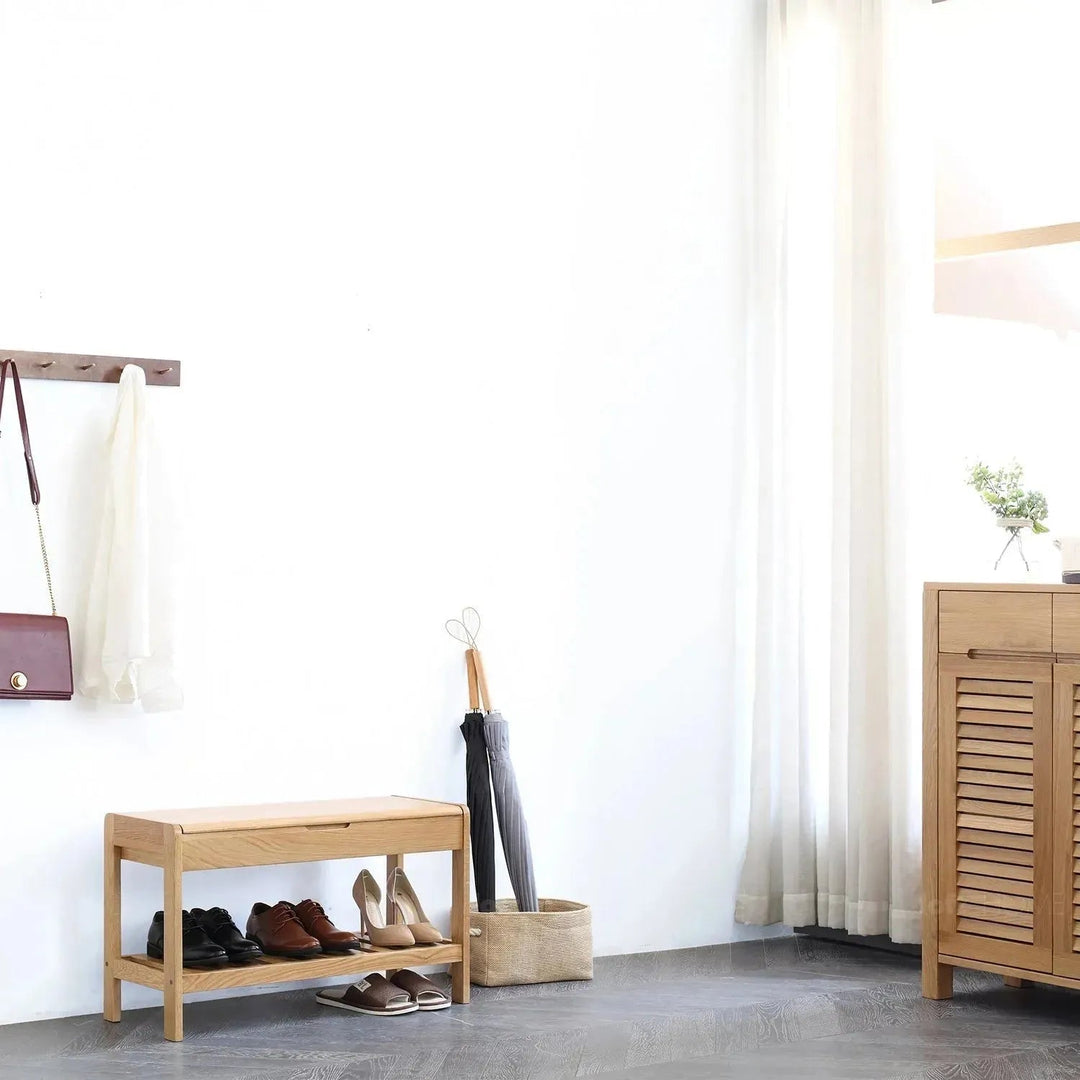 Scandinavian Wood Footstool NORWAY