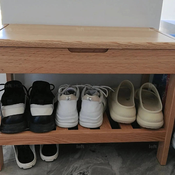 Scandinavian Wood Footstool NORWAY