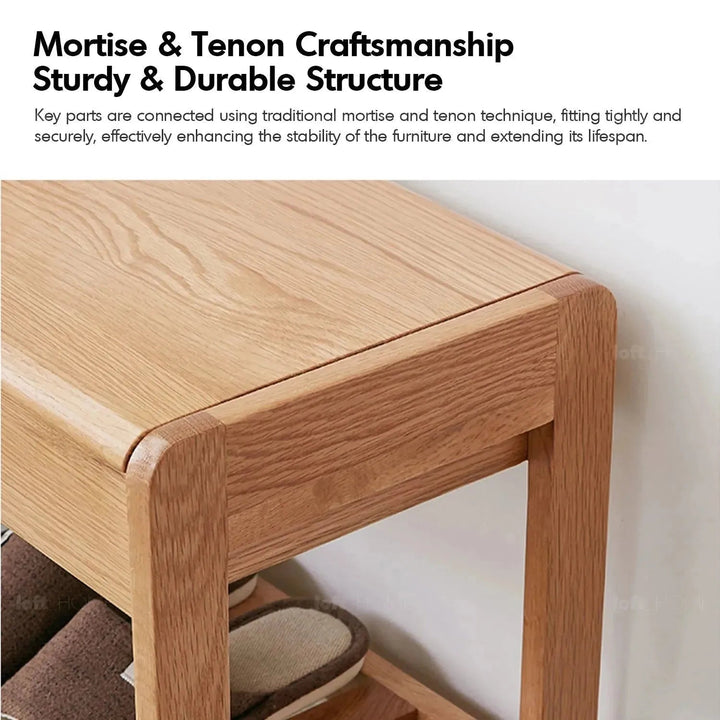 Scandinavian Wood Footstool NORWAY