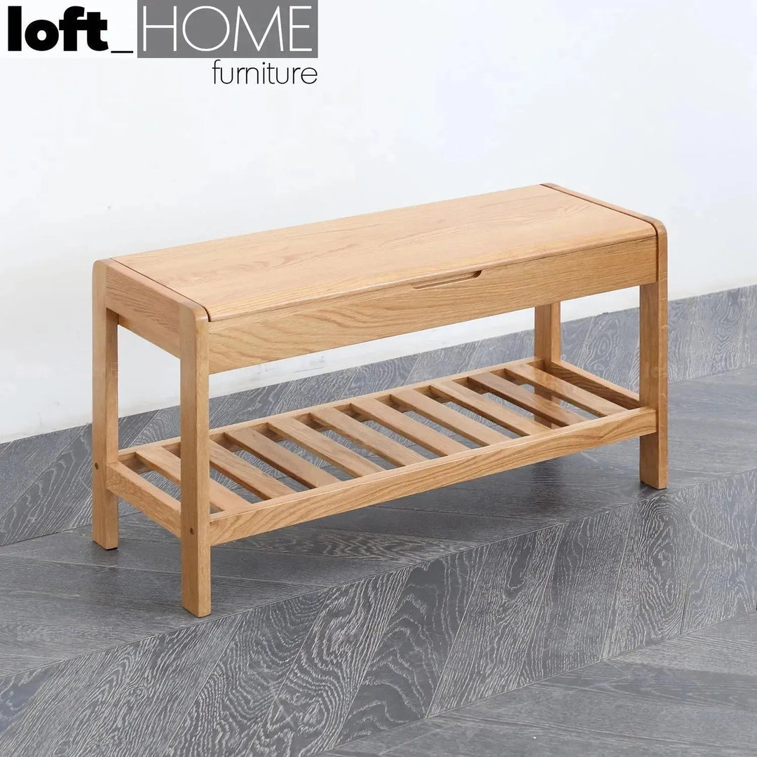 Scandinavian Wood Footstool NORWAY