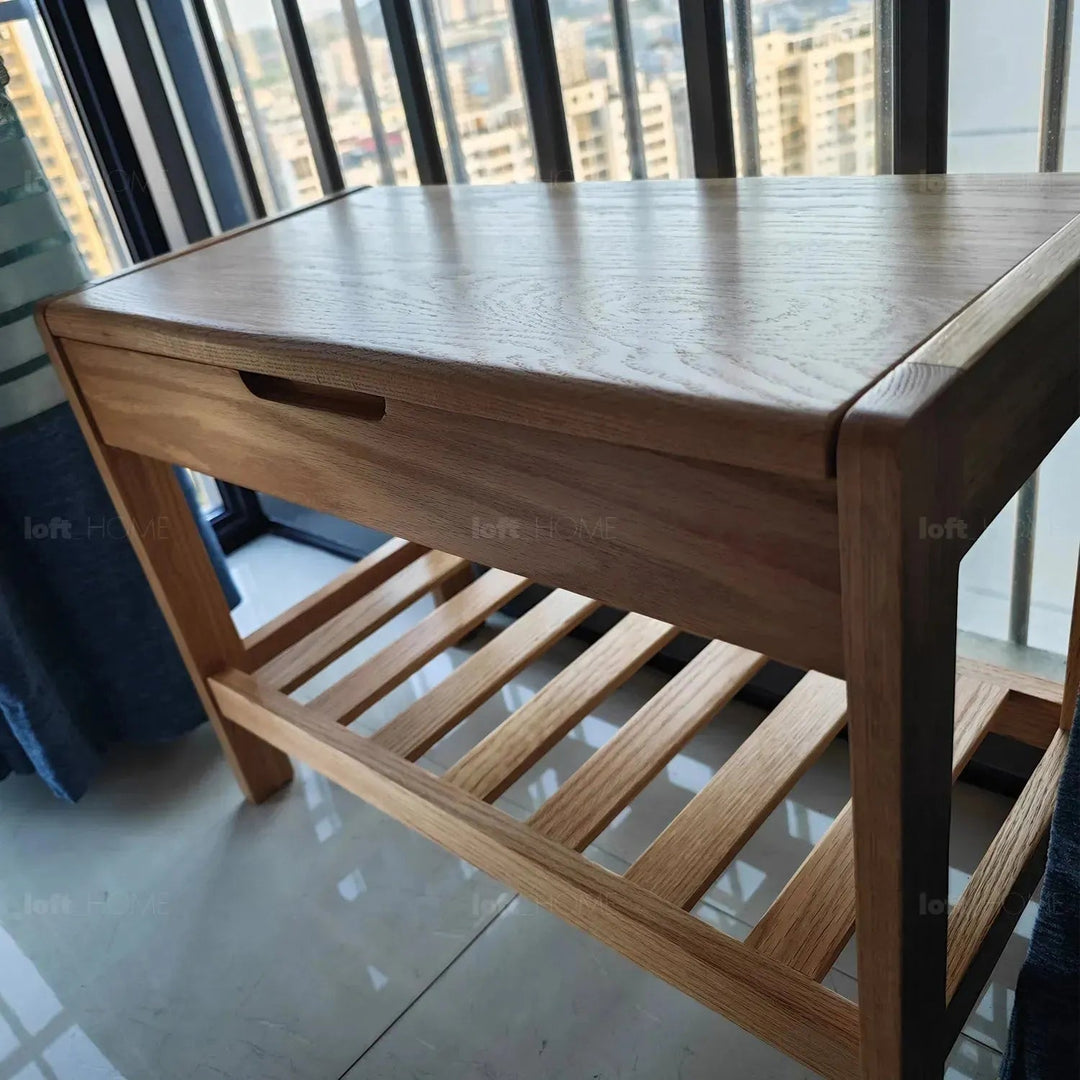 Scandinavian Wood Footstool NORWAY