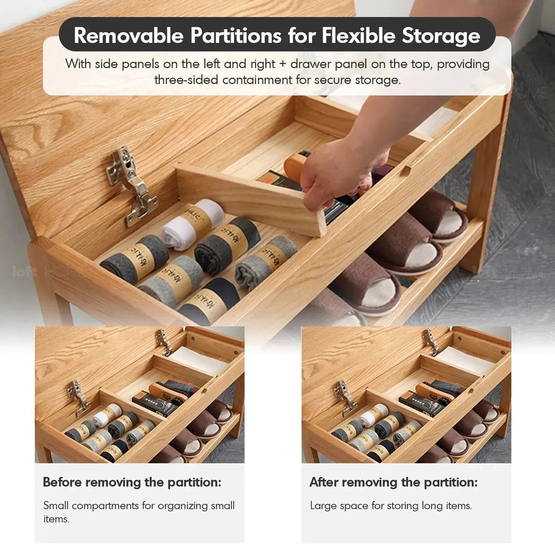 Scandinavian Wood Footstool NORWAY