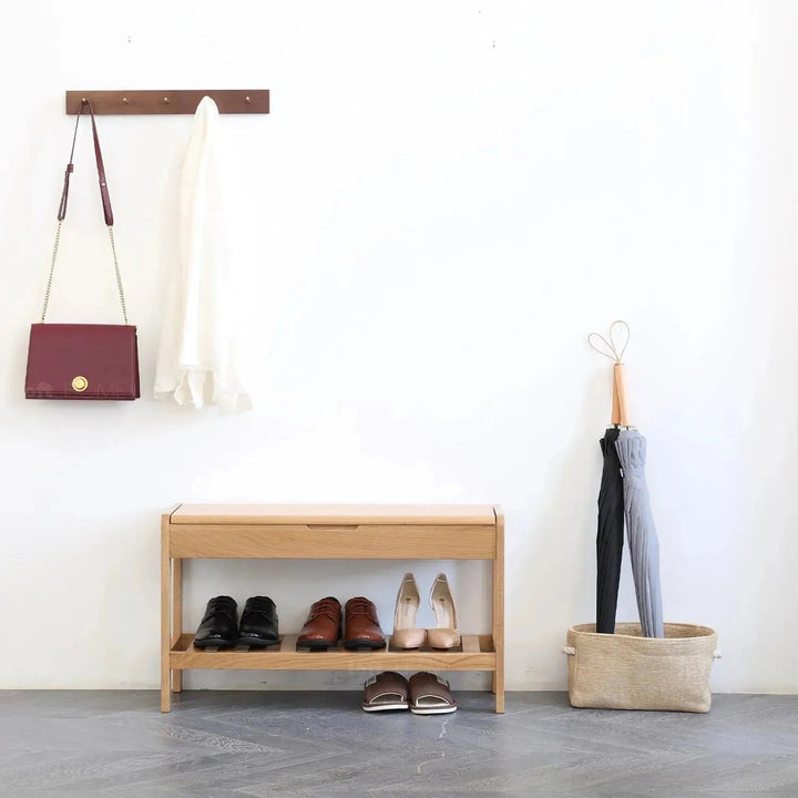 Scandinavian Wood Footstool NORWAY