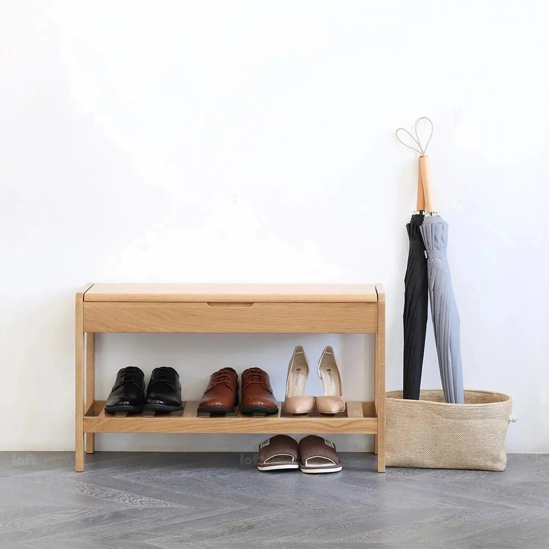 Scandinavian Wood Footstool NORWAY