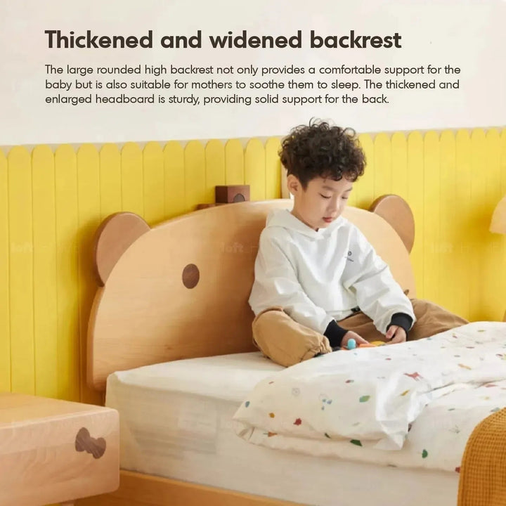 Scandinavian Wood Kids Bed BEAR