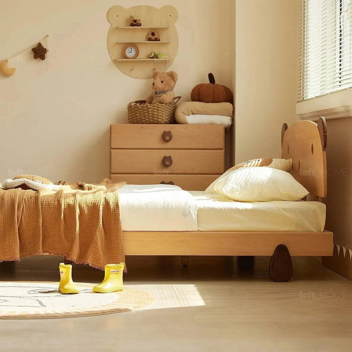 Scandinavian Wood Kids Bed BEAR