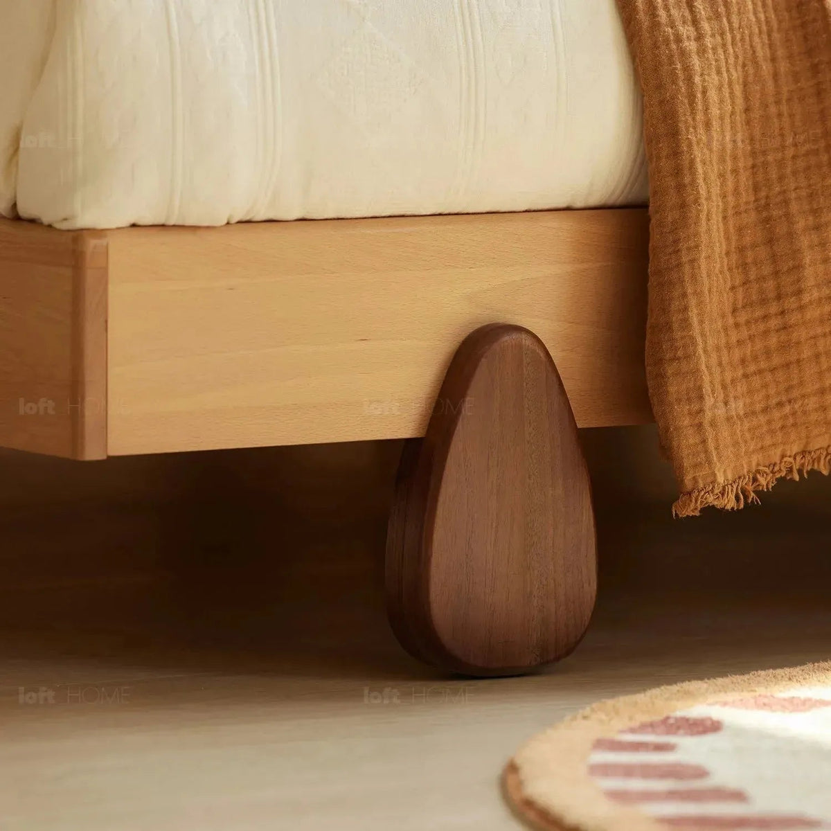 Scandinavian Wood Kids Bed BEAR Material Details Chart