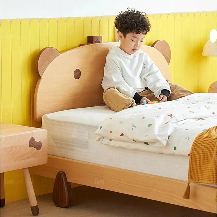 Scandinavian Wood Kids Bed BEAR