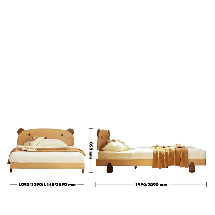 Scandinavian Wood Kids Bed BEAR