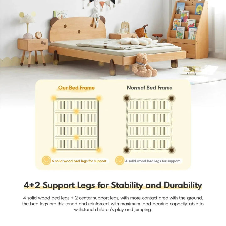 Scandinavian Wood Kids Bed BEAR