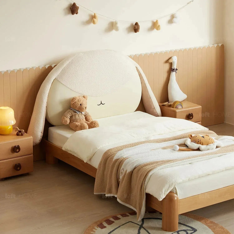 Cream Wood Kids Bed BUNNY Good to Know Preview-1