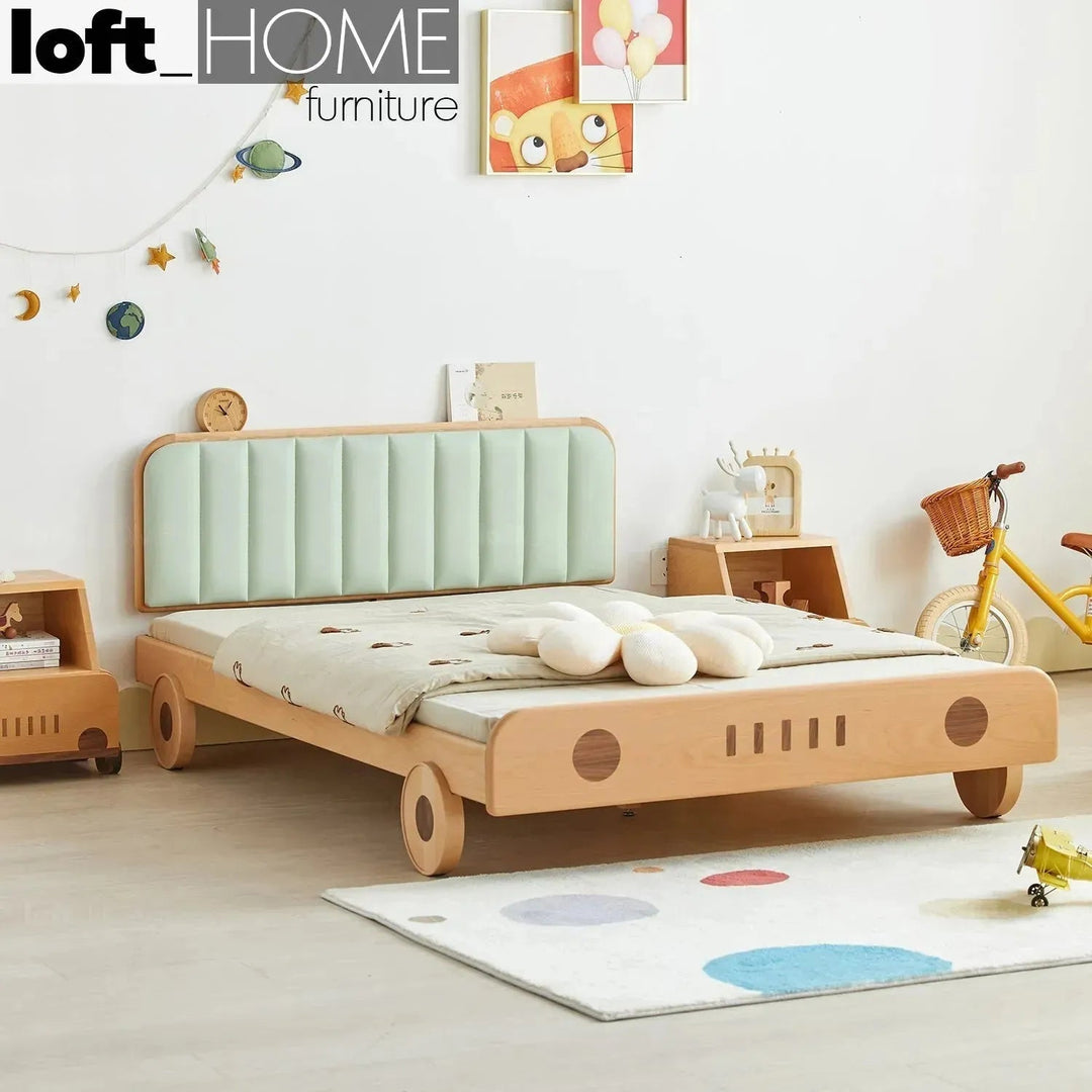 Scandinavian Wood Kids Bed CAR