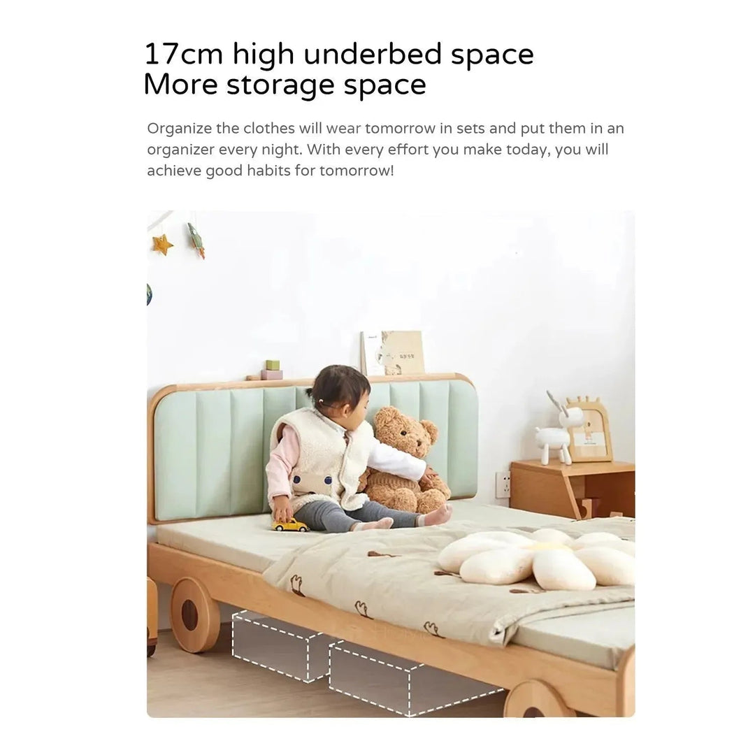 Scandinavian Wood Kids Bed CAR