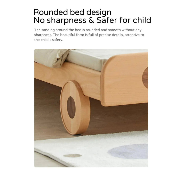Scandinavian Wood Kids Bed CAR