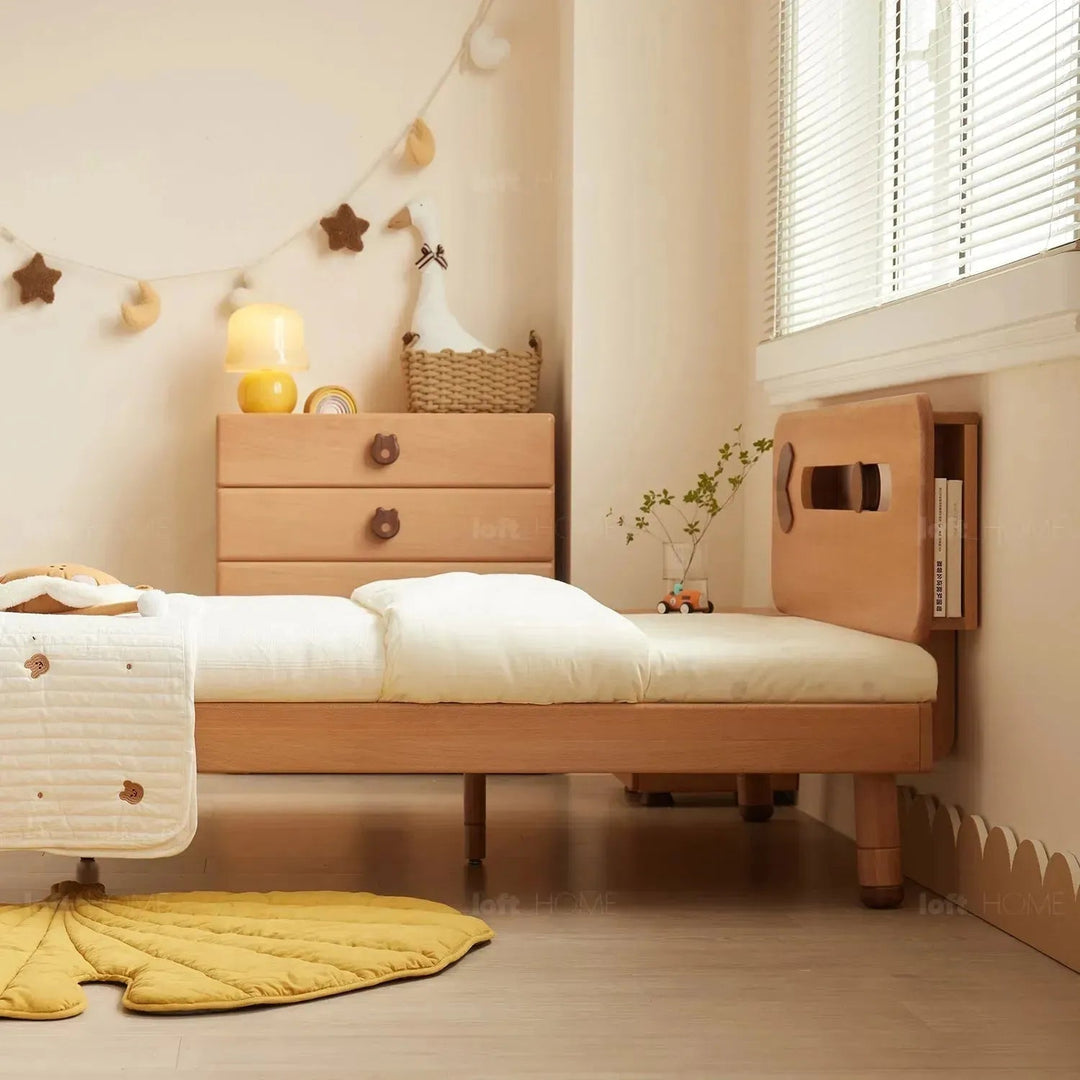 Scandinavian Wood Kids Bed PACMAN