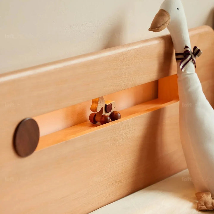 Scandinavian Wood Kids Bed PACMAN