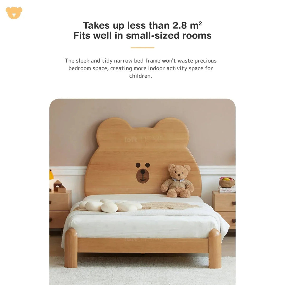 Scandinavian Wood Kids Bed TEDDY