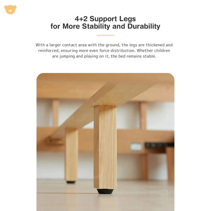 Scandinavian Wood Kids Bed TEDDY