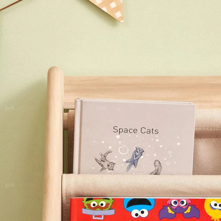 Scandinavian Wood Kids Bookshelf 4 Layers CHARM