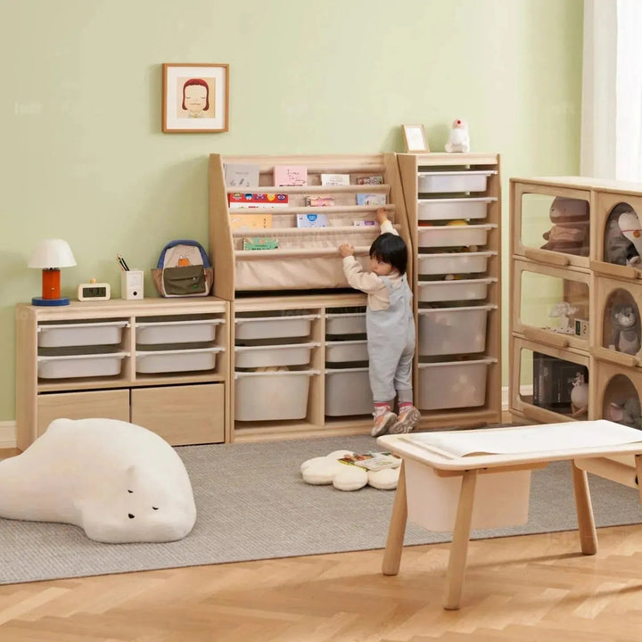Scandinavian Wood Kids Bookshelf 4 Layers CHARM