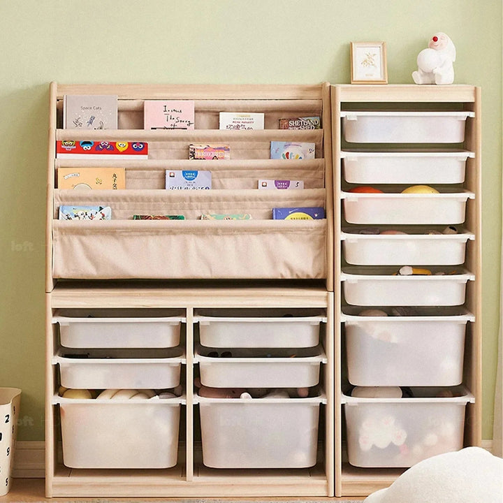 Scandinavian Wood Kids Bookshelf 4 Layers CHARM