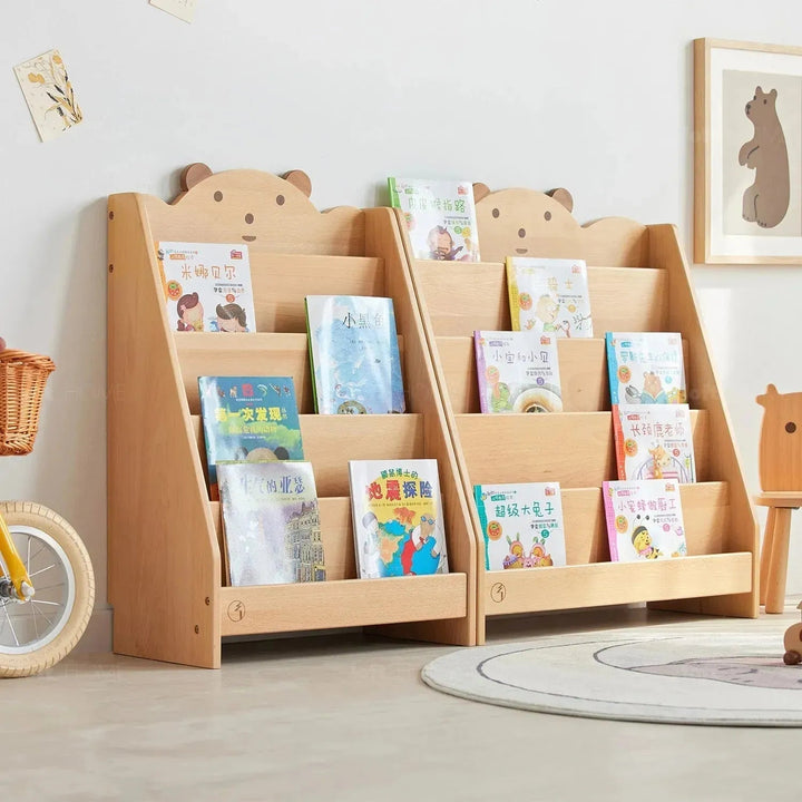 Scandinavian Wood Kids Bookshelf 5 Layers BEAR
