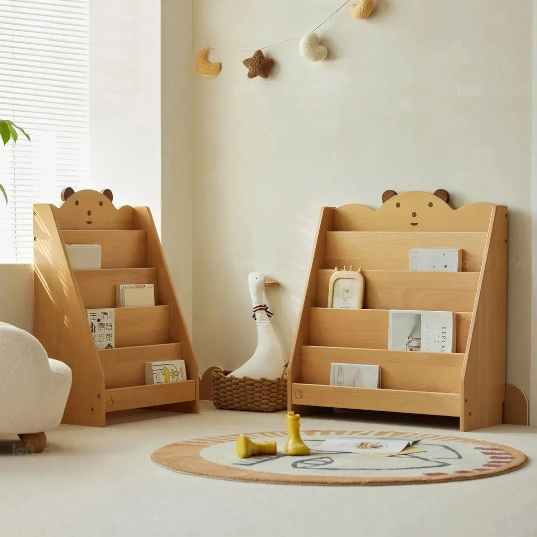 Scandinavian Wood Kids Bookshelf 5 Layers BEAR