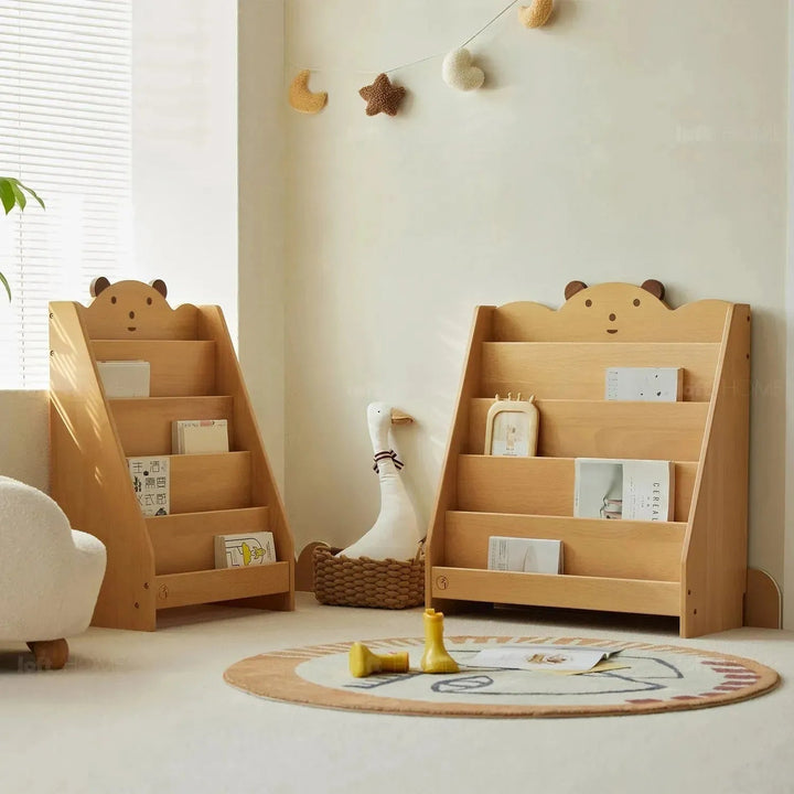 Scandinavian Wood Kids Bookshelf 5 Layers BEAR