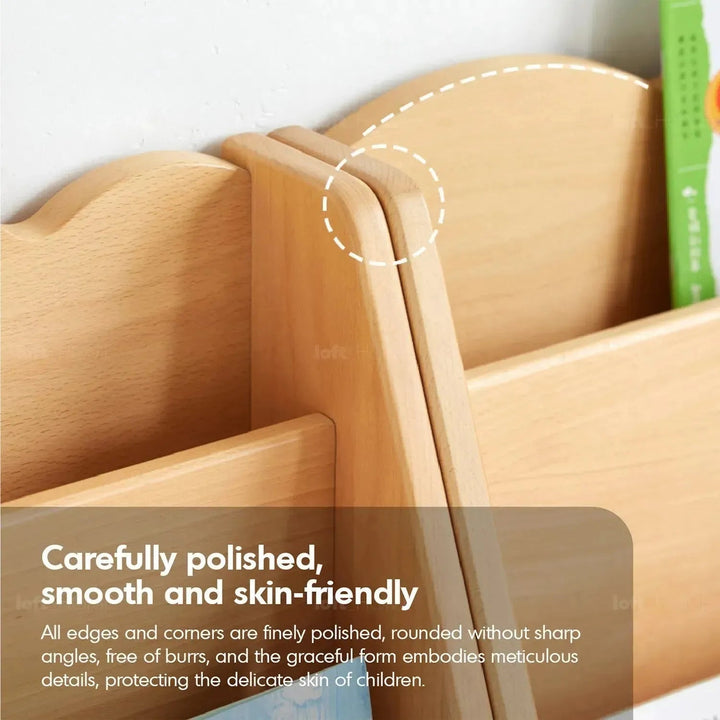 Scandinavian Wood Kids Bookshelf 5 Layers BEAR