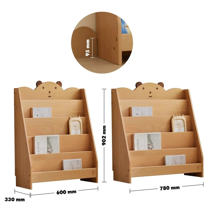 Scandinavian Wood Kids Bookshelf 5 Layers BEAR